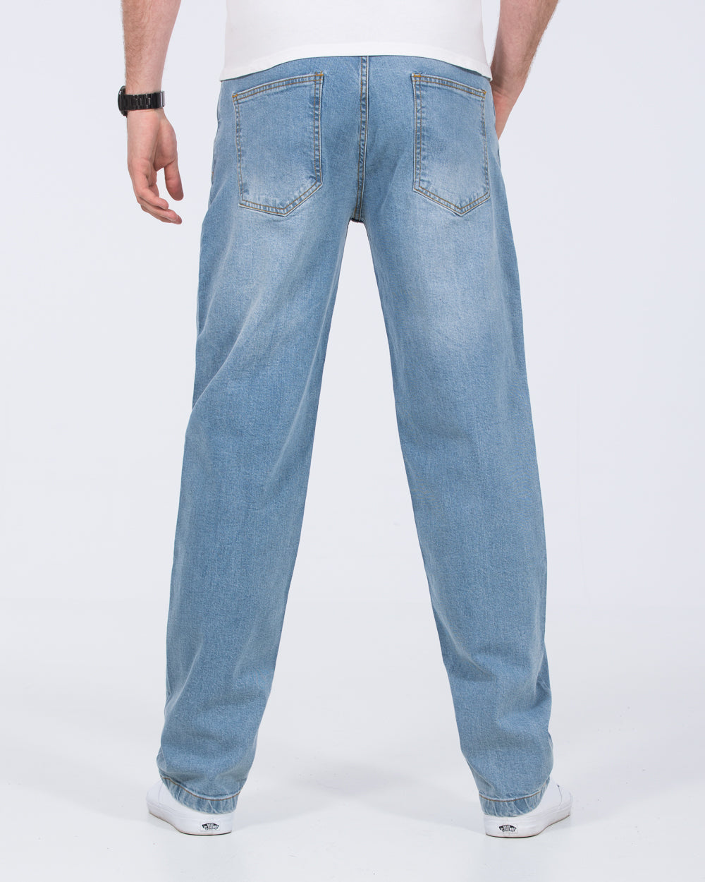 2t Ross Loose Fit Tall Mens Extra Long Jeans (bright blue) | Tall