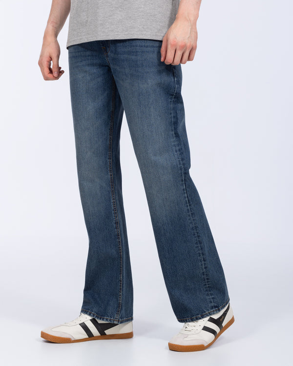 Blend Hohe Ausgestellte Jeans (Denim Mittelblau)