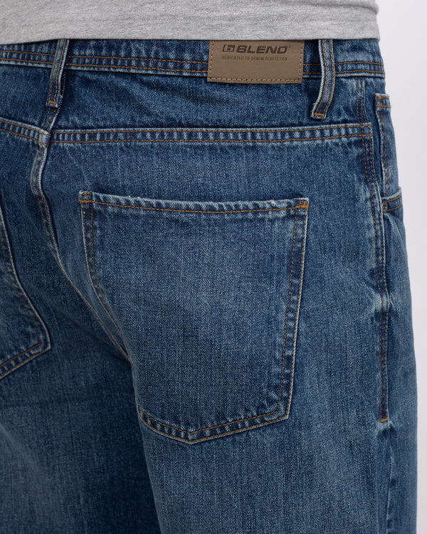 Blend Hohe Ausgestellte Jeans (Denim Mittelblau)