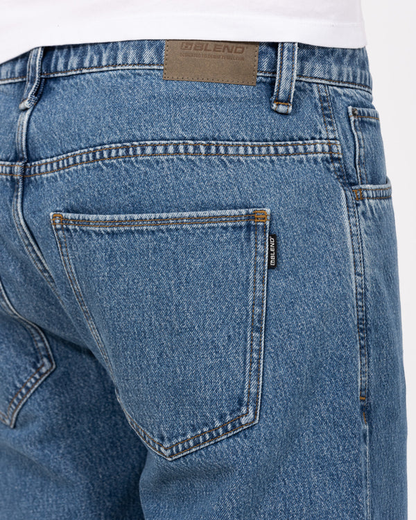 Blend Thunder Tall Relaxed Fit Jeans (mid blue)