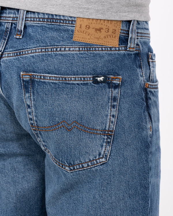 Mustang Denver Tall Straight Fit Jeans (blue denim)