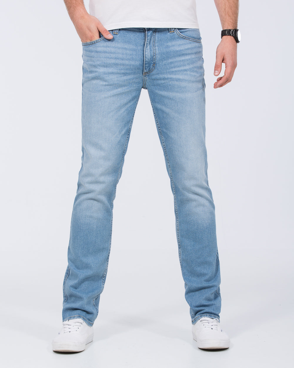 Mustang Tramper Straight Fit Tall Jeans (light wash)
