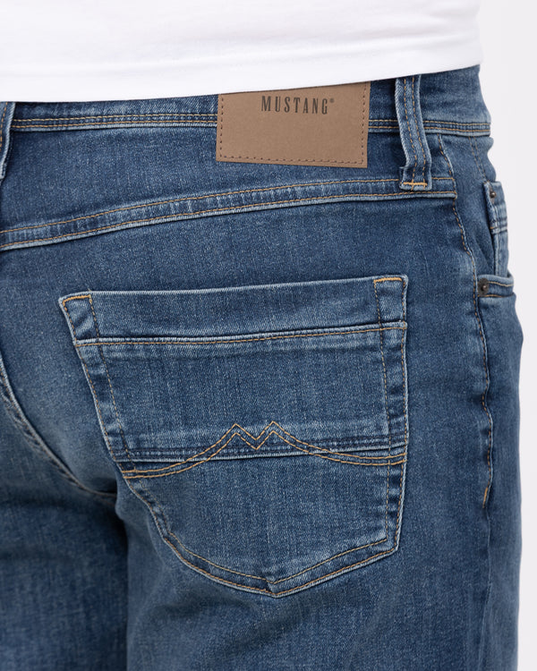 Mustang Washington Gerade Passform Lange Jeans (Denim Mid)