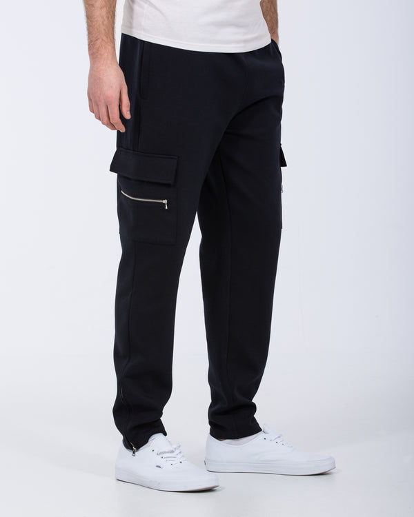 2t Aiden Regular Fit Tall Cargo Joggers (navy)