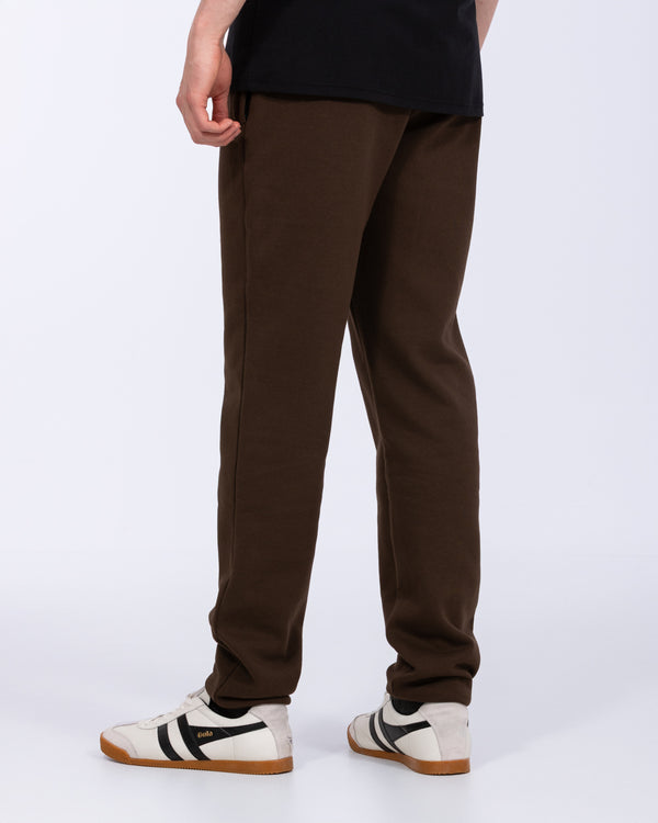 2t Shaun lange joggingbroek met regular fit (chocoladebruin)