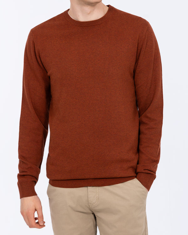 2t Austin Tall Cotton Crew Neck Jumper (rust)