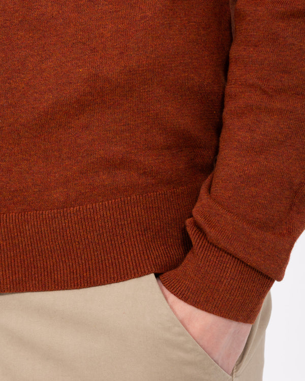 2t Austin Tall Cotton Crew Neck Jumper (rust)