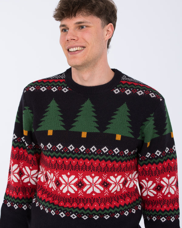 2t Tall Christmas Tree Jumper (navy)