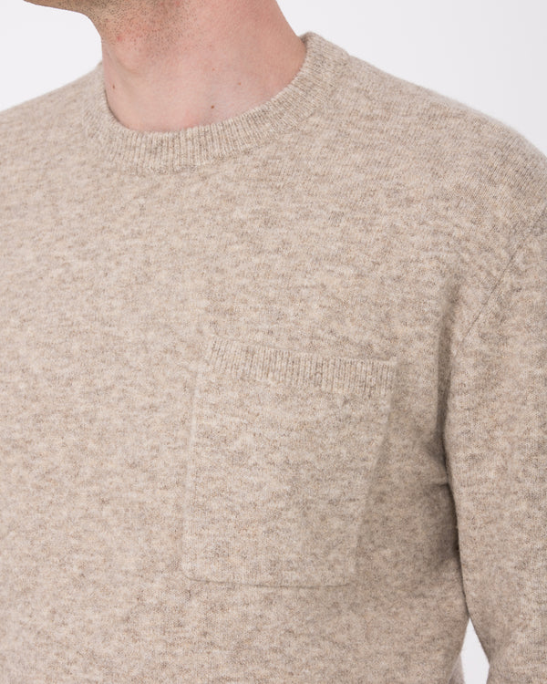 2t Finley Tall Crew Neck Pocket Jumper (oatmeal)