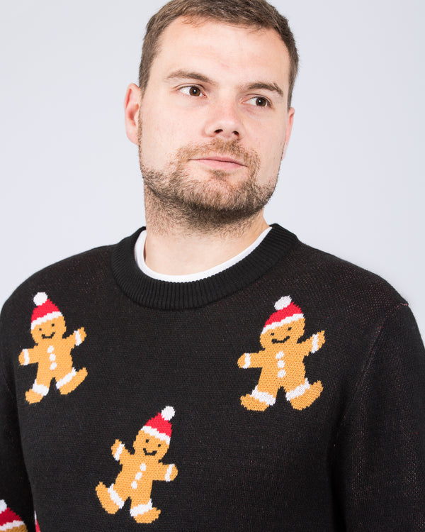 2t Tall Gingerbread Christmas Jumper (black)