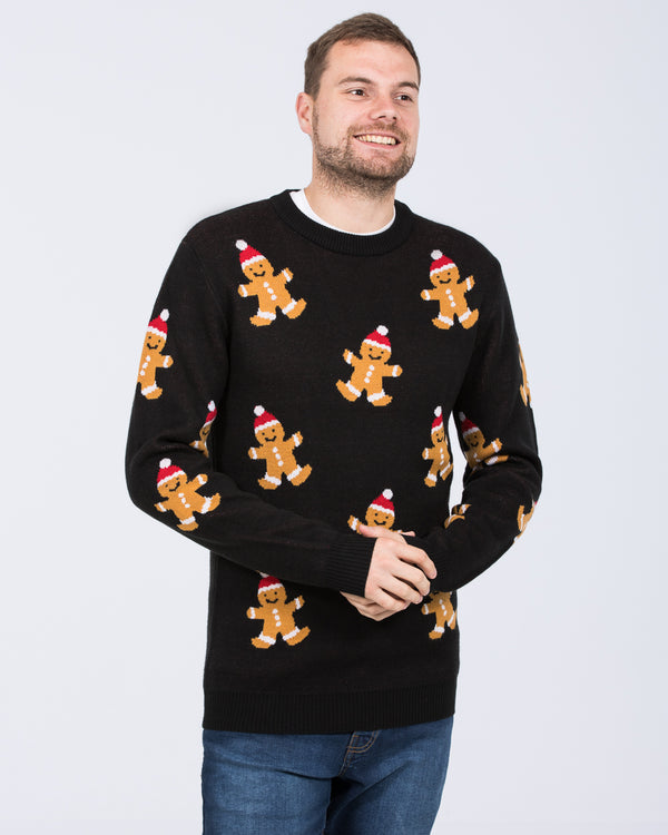 2t Tall Gingerbread Christmas Jumper (black)