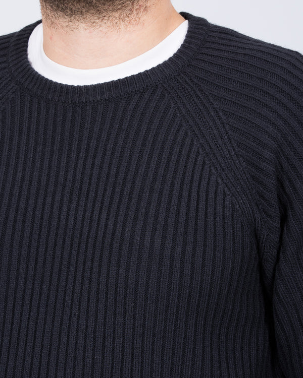 2t Harris Tall Chunky Knit Jumper (navy)