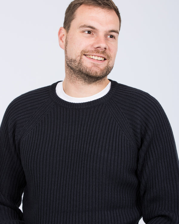 2t Harris Tall Chunky Knit Jumper (navy)