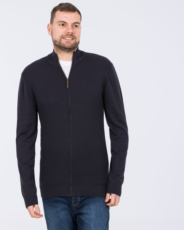 2t Tall Full Zip Up Cardigan (midnight)
