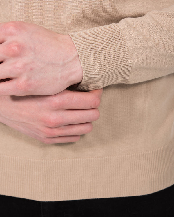 2t Austin Tall Cotton Crew Neck Jumper (taupe)