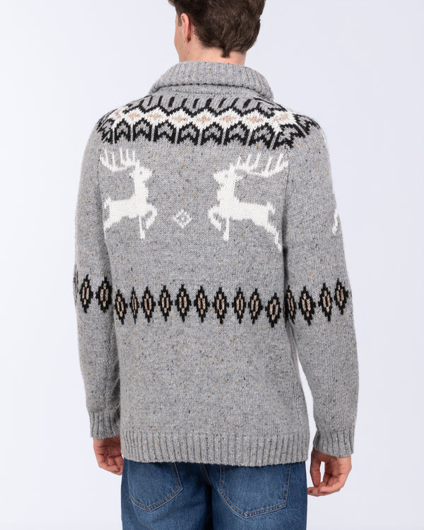 2t Connall hoher Weihnachts-Pullover (grau)