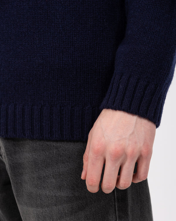 2t Tall Lambswool Blend Cable Knit Jumper (navy)