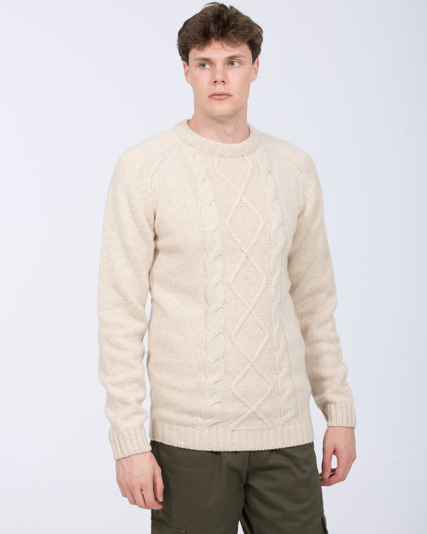 2t Lambswool Cable Knit Tall Jumper (ecru)