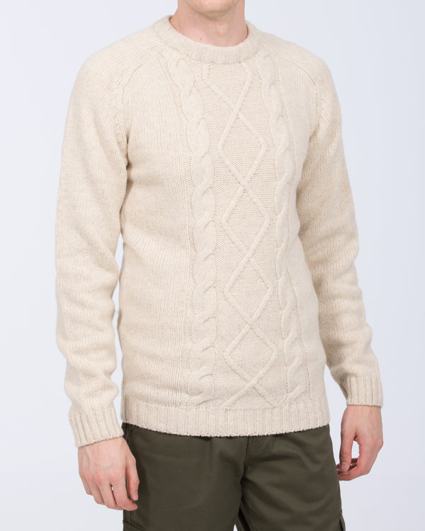 2t Lambswool Cable Knit Tall Jumper (ecru)