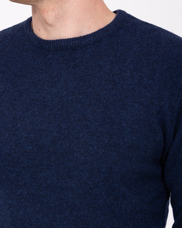 2t Lambswool Tall Crew Neck Jumper (navy)