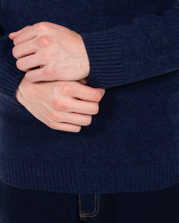 2t Lambswool Tall Crew Neck Jumper (navy)