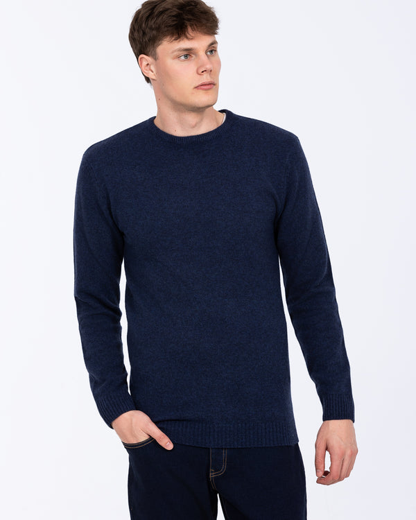 2t Lambswool Tall Crew Neck Jumper (navy)