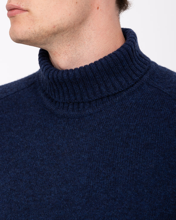 2t Tall Lambswool Roll Neck Jumper (navy)