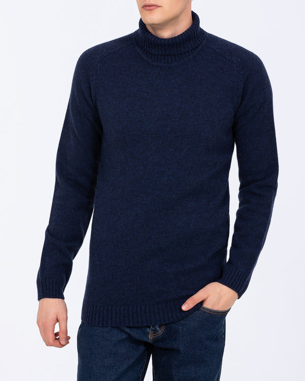 2t Tall Lambswool Roll Neck Jumper (navy)