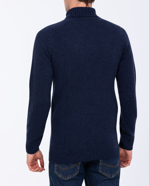 2t Tall Lambswool Roll Neck Jumper (navy)
