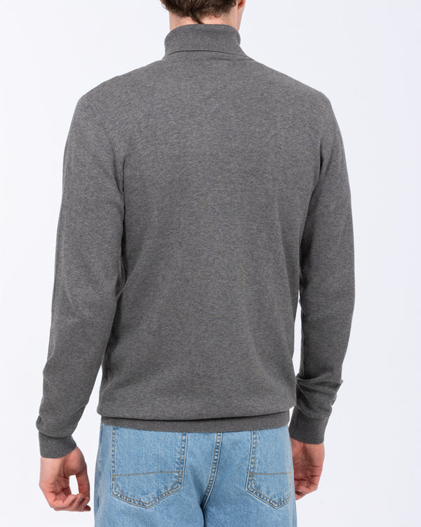 2t Rickie Cotton Roll Neck Tall Jumper (charcoal)