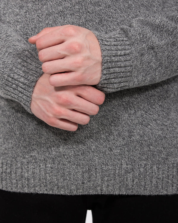 2t Tall Lambswool Roll Neck Jumper (grey marl)