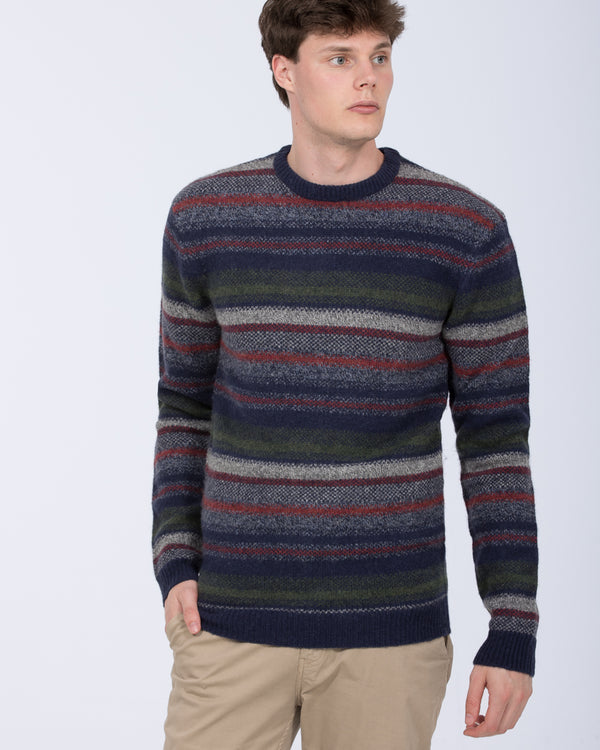 2t Tall Striped Knit Jumper (navy)