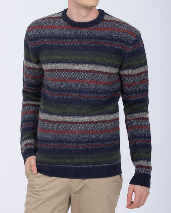 2t Tall Striped Knit Jumper (navy)
