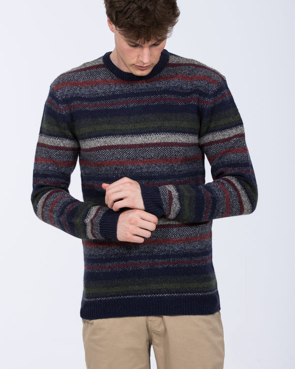 2t Tall Striped Knit Jumper (navy)