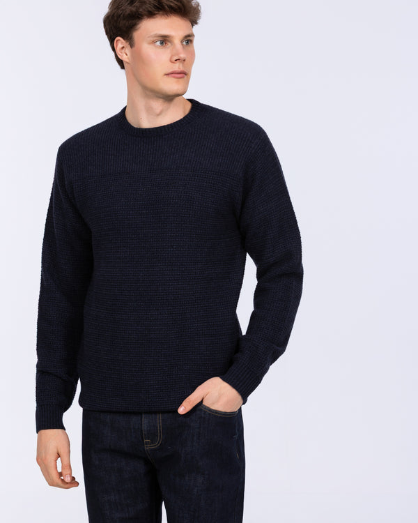 2 Jahre hoher Abbots Lambswool Strickpullover (marineblau)