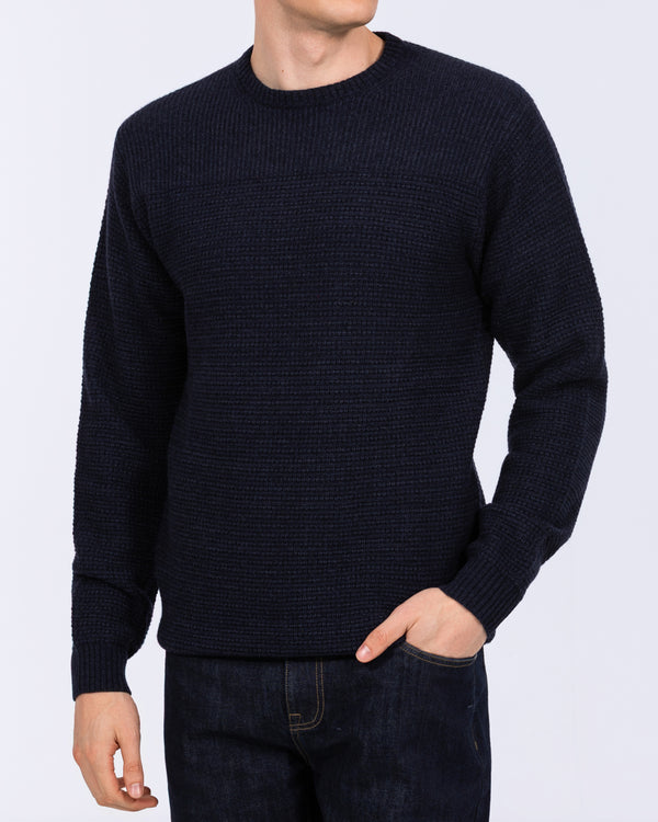2 Jahre hoher Abbots Lambswool Strickpullover (marineblau)