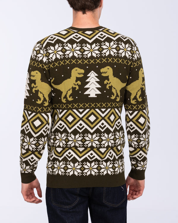 Weihnachtspullover mit Fair-Isle-Muster für 2-Jährige (grünes Motiv)