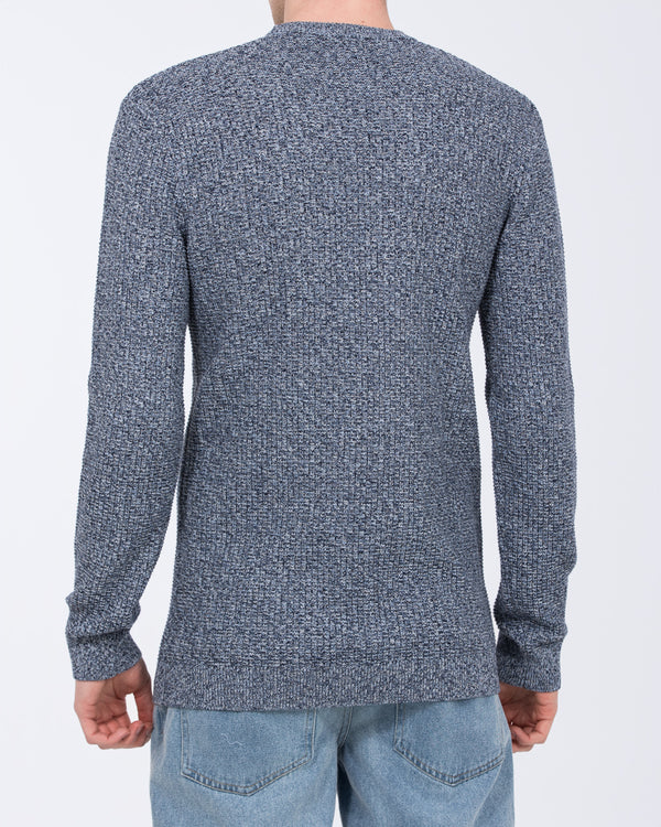 2t Xavier Tall Lässiger Pullover (denim marl)