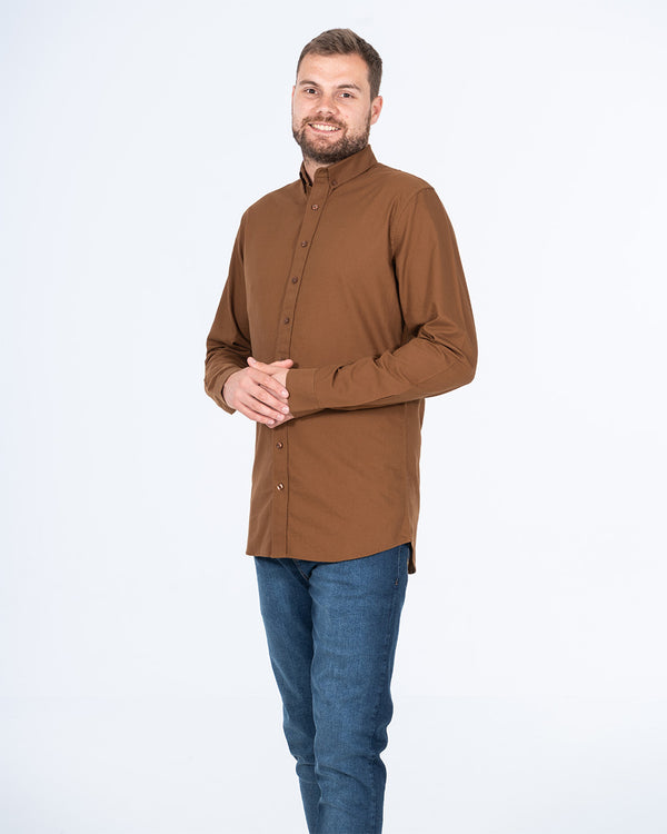 2t Logan Slim Fit Tall Oxford Shirt (tan)