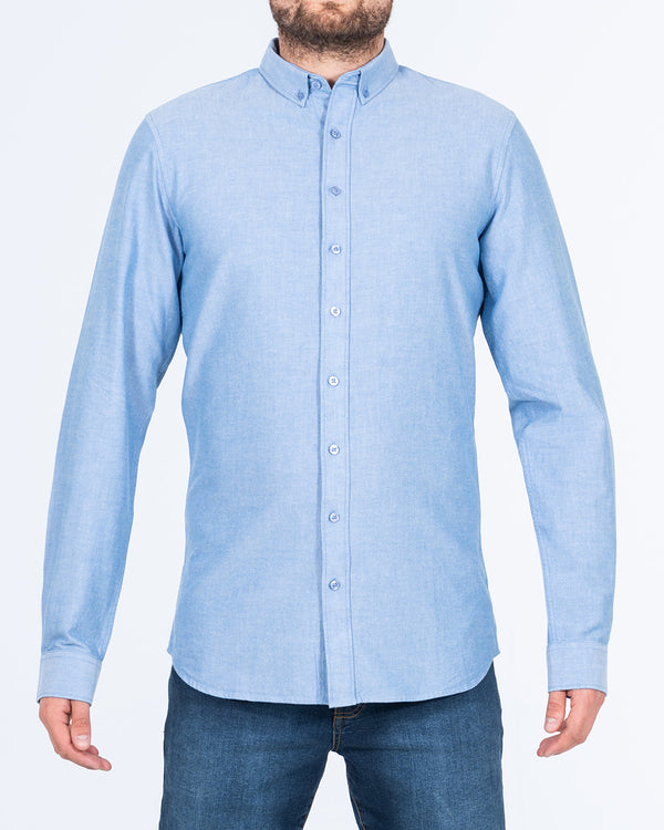 2t Logan Slim Fit Tall Oxford Shirt (blue)