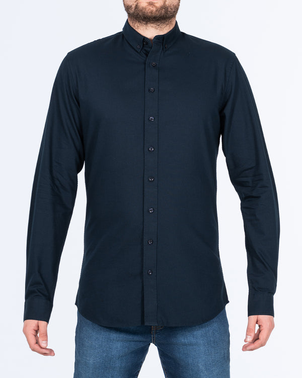 2t Logan Slim Fit Tall Oxford Shirt (navy)