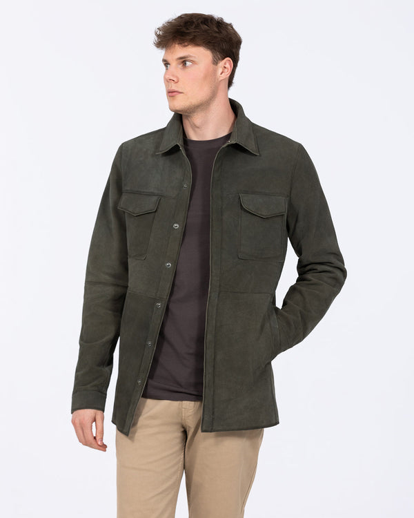 Harry Brown Tall Suede Jacket (moss)
