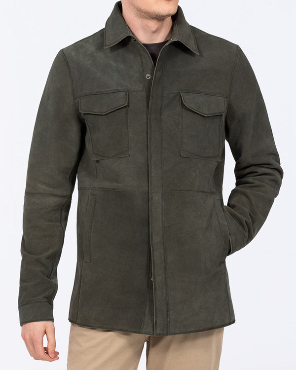 Harry Brown Tall Suede Jacket (moss)