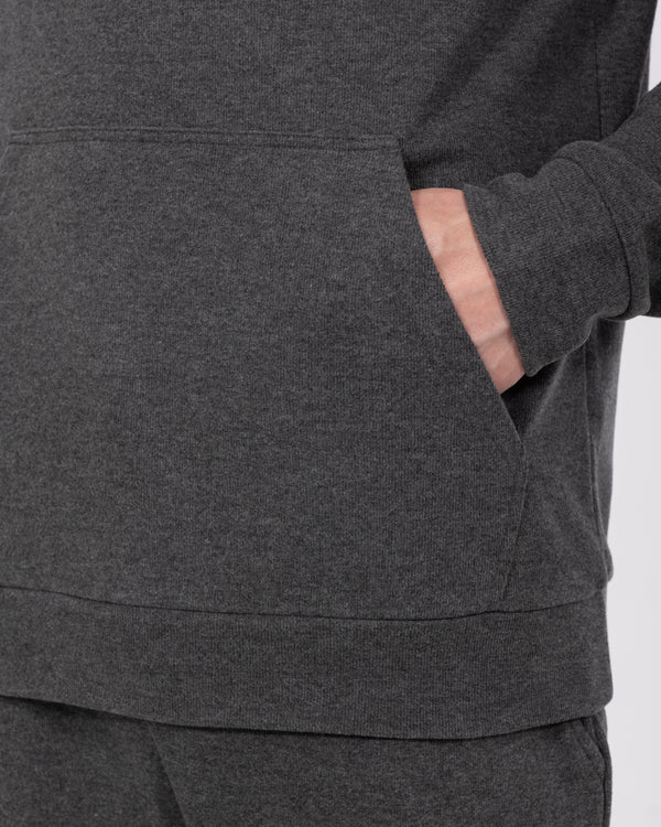 2t lange loungewear-hoodie (antraciet gemêleerd)