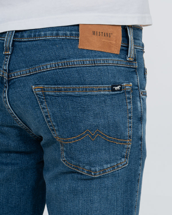 Mustang Tramper Straight Fit Tall Jeans (denim mid)