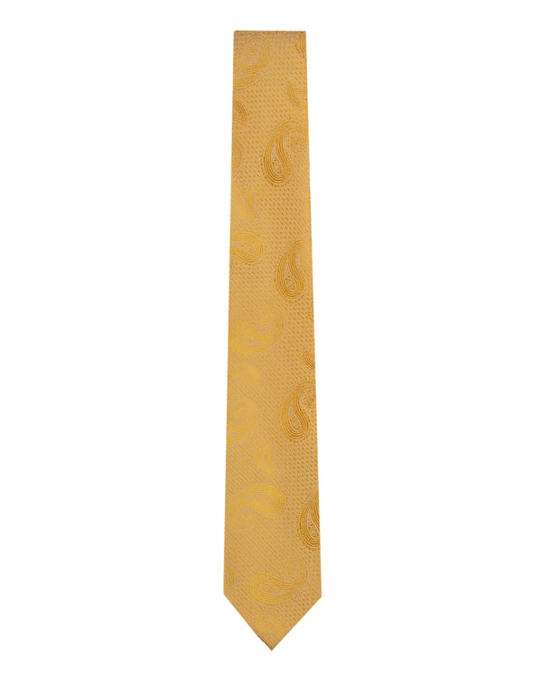 Knightsbridge Extra Long Paisley Tie (yellow)