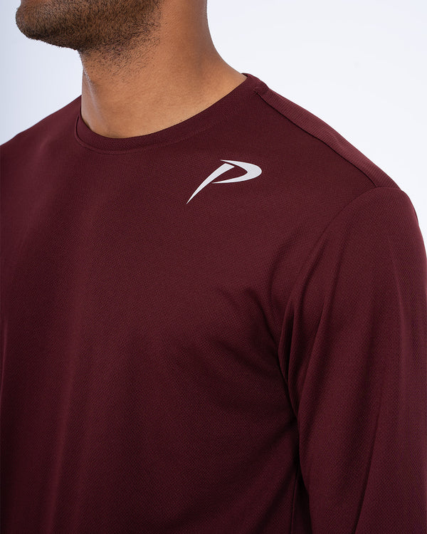 Parell Evolve Tall Long Sleeve Training Top (burgundy)