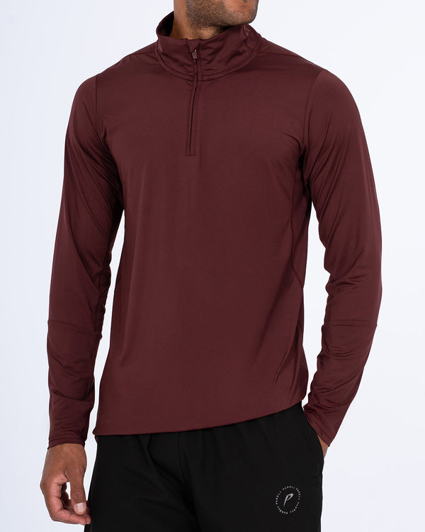 Parell Evolve Tall Quarter Zip Training Top (burgundy)