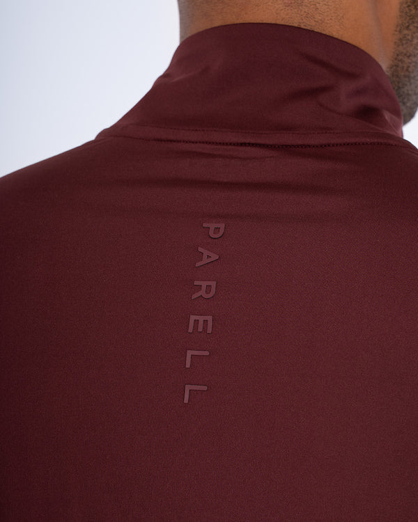 Parell Evolve Tall Quarter Zip Training Top (burgundy)