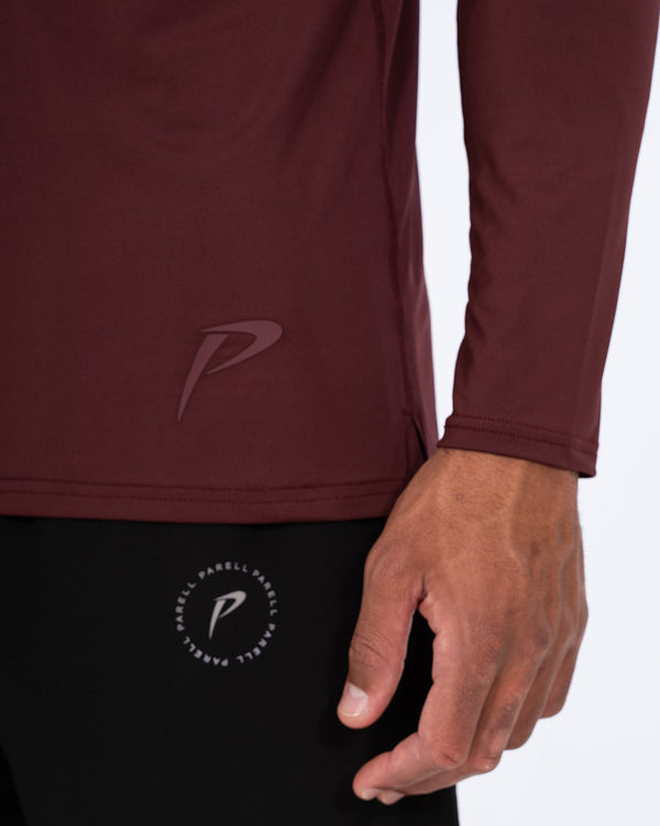 Parell Evolve Tall Quarter Zip Training Top (burgundy)